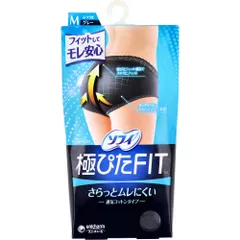 ソフィ 極ぴたFIT 通気コットンタイプ Mサイズ グレー 1枚入のサムネイル