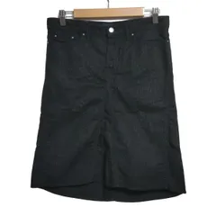 JUST cavalli(ジャストカヴァリ) スカート サイズ42 M レディース - ダークネイビー ひざ丈/ストライプ/ラメ