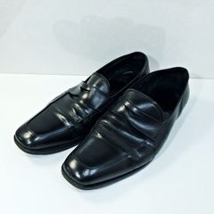 プラダ PRADA レザー コインローファー ドレスシューズ 25.5cm 100011Y20240907