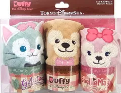 【中古】タオル・手ぬぐい(キャラクター) ダッフィー＆シェリーメイ＆ジェラトーニ(スウィート・ダッフィー2017) ミニタオル3枚セット 「ディズニーベア」 東京ディズニーシー限定