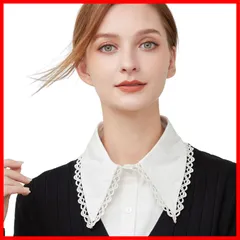 【新着商品】つけ襟 レイヤード 肩かけ レディース つけ衿 トップス 付け衿 レース ブラウス襟 つけえり カーディガン風 マフラー 付け襟 ストール 重ね着 [§SEYIXU] 大人可愛い