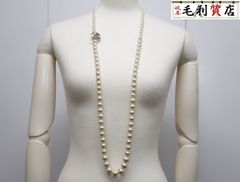 シャネル CHANEL B14 A ココマーク フェイクパール ロング ネックレス 【中古】アクセサリー ジュエリー