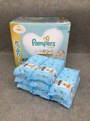 AP RN25062704 Panpers テープ新生児紙おむつ144枚＆おしりふき8個セット