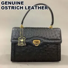 本革 オーストリッチ ハンドバッグ