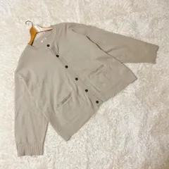!【Pair Pair】ペアペア Uネック ベージュ 無地 20077のサムネイル