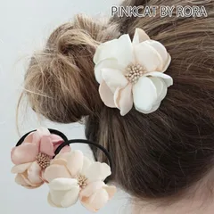 ☆ フリー ☆ メルシアポニーテール(2color) ヘアゴム キッズ おしゃれ お花 フラワー 10003668 メルシアポニーテール 小さめ 女の子 大人っぽい 卒園式 入学式 卒業式 結婚式 発表会 可愛い オシャレ かわいい ヘアアレンジ