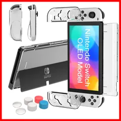 【数量限定】Teyomi Switch oled カバー Switch 有機ELモデル カバー 分体式設計 着脱簡単 ドック対応 全面保護 PC材質 薄型 軽量 透明 超耐衝撃 指紋防止 傷防止