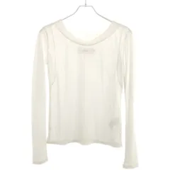 JANE SMITH ジェーンスミス 24SS SHEER WIDE NECK PULLOVER シワ―ワイドネックプルオーバー 24SCT-327L ホワイト 36のサムネイル