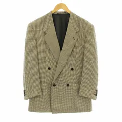 ジャンニヴェルサーチ ヴェルサーチェ GIANNI VERSACE テーラードジャケット ダブル 総柄 ウール 48 グレー 黒 ブラック 25A6WT /KUのサムネイル