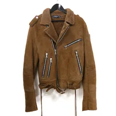 【レア】AMIRI ブラックレザージャケット アミリ サイズ48 レア】AMIRI ブラックレザージャケット アミリ サイズ48