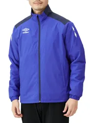 サッカー ウォーマージャケット 保温 防風 中綿ウーブンジャケット はっ水 [アンブロ] ストレッチ