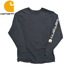 Carhartt ルーズフィット 袖プリント 長袖Tシャツ