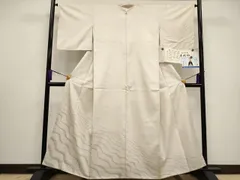 最高級品　赤城紬　付下げ　単衣　証紙有り　未使用　極美品 ④最高級品 赤城紬 付下げ 単衣 証紙有り 新品 極美品