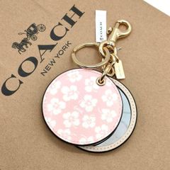 COACH コーチ ティーローズ さくら レオパード キーホルダーキーリング