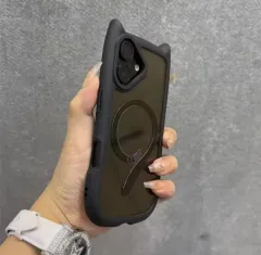 (何もできない) エンシティウィッシュ リク ソン・ミンス 猫 スマホケース iPhone 16 ケース