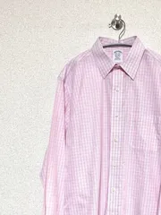 【Brooks Brothers】90s-00s Est.1818 classic L/S チェックシャツ 151/2 ノンアイロン ブルックスブラザーズ 古着