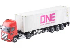 [Brand New] Tomica 1/64 LV-N292d Hino Profia 40ft Marine Container Trailer (Toho Vehicle TC36H1C34) Ocean Network Express Gray Container "Tomica Limited Vintage NEO" [335252]