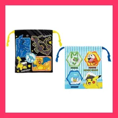 ★子供に大人気★マチ付き巾着 2P 【ポケットモンスター 24】 ポケットモンス