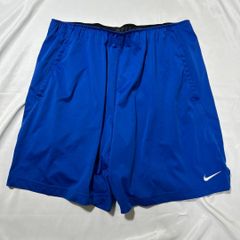 (A-094) NIKE DRI-FIT ショートパンツ ハーフパンツ 青 L