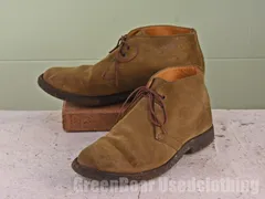 イギリス製 Clarks ビンテージ デザートブーツ スウェード 茶 メンズ 7 25cm C182