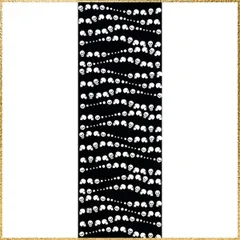 ☆彡送料無料でお届け☆彡Color:ゆらゆら 染の安坊 手ぬぐい「ドクロゆらゆら」 本染め 綿100% 特岡 日本製 35cm×100cm