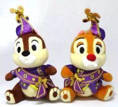 [중고] 봉제인형 칩 & 데일 (40주년 의상) 봉제인형 배지 세트 [도쿄 디즈니 리조트 40주년 드림 고 라운드] 도쿄 디즈니 리조트 한정