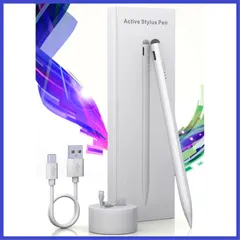 2025最新 iPad ペンシル 第11世代対応 2in1タッチペン POMペン先/導電繊維ペン先/傾き感知/磁気吸着機能対応/超高感度 タッチペン 誤作動防止機能対応 軽量 耐摩 USB type-c充電式 スタイラスペン 2018年以降iPad/ Pro/