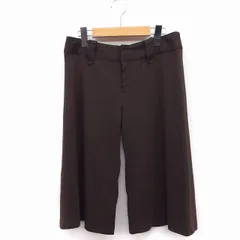 ミッシュマッシュ MISCH MASCH ハーフパンツ ひざ丈 ワイド 無地 シンプル 38 2 ブラウン 茶 /FT36のサムネイル