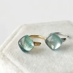 【JORIE】アクアマリン　3月誕生石　Ear cuff イヤーカフ　アガット、ノジェス、エテ、ヴァンドーム青山、4℃、天然石、プチプラ