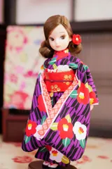 ダッコ刺繍タグ　初代リカちゃん着物セット リカちゃん/タカラ/ダッコちゃんタグ/人形/着物/和装