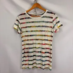 YOHJI YAMAMOTO シアー切替プリント 半袖カットソー  SAMPLE品 F0-T01-550 1-2 日本製 07062302 12のサムネイル