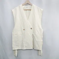 ◇ ⊂ VANNIEU サイドリボン ベスト サイズF アイボリー系 レディース E  【1502060027229】