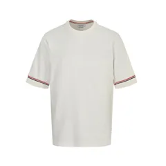 【今日特価】Thom Browne 25ss カフ三色ストライプ ショートスリーブ