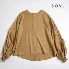 475t*ソブ SOV. ダブルスタンダード 袖シャーリング ブラウスのサムネイル