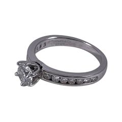 【TIFFANY&Co.】ティファニー ソリテール チャネルセッティング リング・指輪 Pt950プラチナ レディース ダイヤモンド D0.42 G/VS1/EX 5号