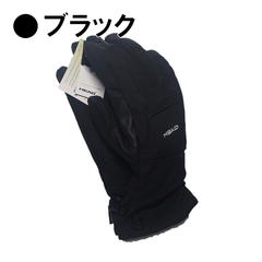 ヘッド ユニセックス タッチスクリーン スキーグローブ ブラック グレー 大人用(XL)