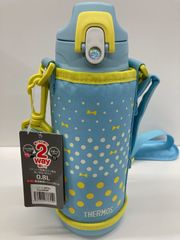 【展示品未使用品】サーモス 水筒 真空断熱2ウェイボトル 0.8L FJJ-800WFミントドット(MTD)