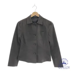 ☆美品☆ NEWYORKER ニューヨーカー アウター ジャケット アウター ボタン付き シンプル レディース ブラック 7AR 901-1395 送料無料 古着