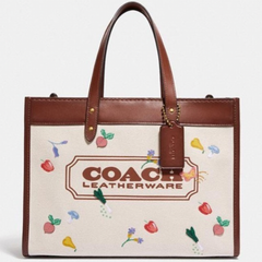 コーチ COACH フィールド トート 30 ウィズ ガーデン エンブロイダリー