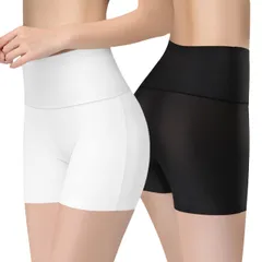 [ブブ オーハナ] レギンス スパッツ 1分丈 2枚 セット インナー インナーパンツ レディース 2枚セット タップパンツ スカートパンツ ショーパン レギパン ペチパン 見せパン ショートパンツ ペチパンツ パンツ 部屋着  [白 黒 2枚 セット XL]