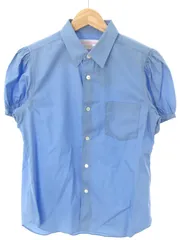 COMME des GARCONS SHIRT コムデギャルソンシャツ ギャザースリーブブラウス シャツ ブルー Mのサムネイル