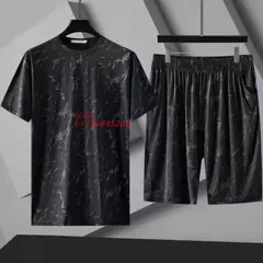 セットアップ メンズ 上下セット Tシャツ ショートパンツ 夏 接触冷感 部屋着 運動着 カジュアル スポーツウェア ランニング トレーニング 涼しい ルームウェア  vii3y845236