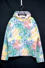 2021SS LOUISVUITTON ルイヴィトン ベルベット パステル モノグラム ジャガード フーディ パーカー ホワイト マルチカラー Lサイズ RM211M ZMJ HKY18Wのサムネイル