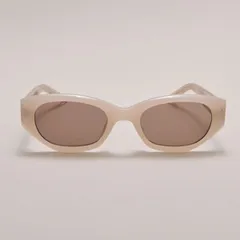 レトログレース　ピンクベージュ/ ブラウンスモーク UVカットサングラス RETRO GRACE-62436 Pink Beige / Brown THE HUMBLE OPTICAL（ザハンブルオプティカル）のサムネイル