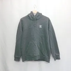 ◇ ⊇ adidas アディダス ワンポイントロゴ 長袖 スウェットトレーナー サイズM ブラック系 レディース メンズ E  【1503060005453】