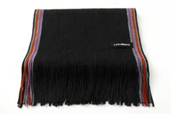 レミュー マフラー ストール ストライプ ブランド 小物 メンズ グレー LES MUES  【中古】