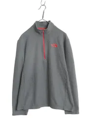 【お得なクーポン配布中!】 US企画 ノースフェイス TKA 100 フリース 長袖 Tシャツ メンズ L / アウトドア ロンT ハーフジップ プルオーバー ハイネック トップス 薄手