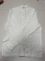 無地 スタンドカラー シャツ (ホワイト L ）