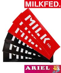 ステッカー セット ミルクフェド MILKFED シール ロゴ ブランド 赤 黒