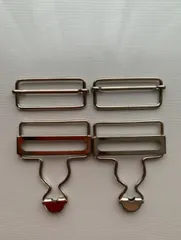 サロペット ーバーオール デニム 金具 吊リカン 40mm シルバー
